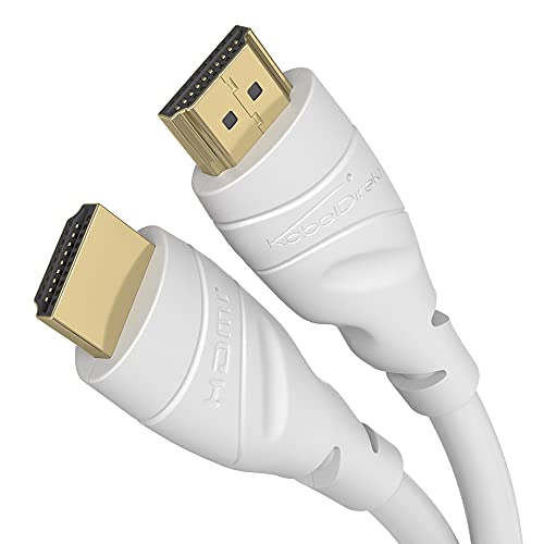 KabelDirekt 8K i 4K HDMI kabel 2 m (bijeli)