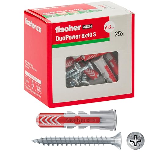 Fischer DuoPower 8 × 40 mm s vijcima